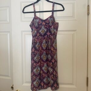 JCrew multi colored dress size 0 worn once